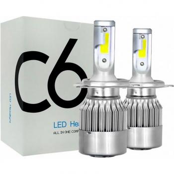 Bombillas LED H4 C6 - Par de bombillas LED para faros de coche y moto
