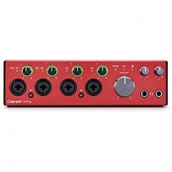 Focusrite Clarett+ 4Pre USB Audio Interface with 8 Inputs and 8 Outputs