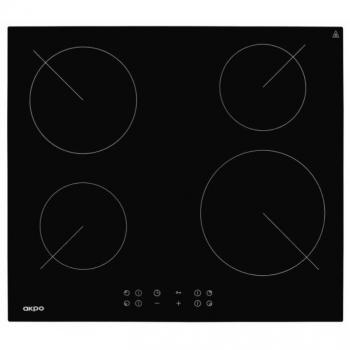 Placa de vitrocerámica Akpo PKA 58008/2 negro 4 zonas