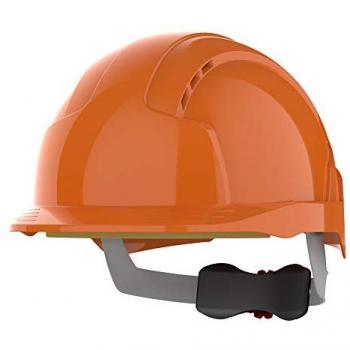 Casco de seguridad EVOLite Naranja con ventilación y ajuste por ruleta