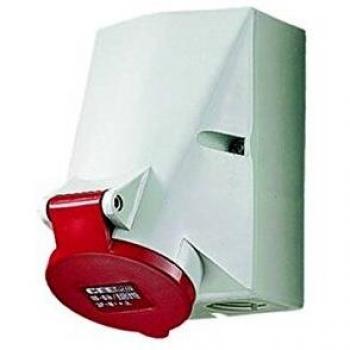 Mennekes Wall-Mounted CEE Socket 16A 5-Pin 6h 400V IP44 TwinCONTACT