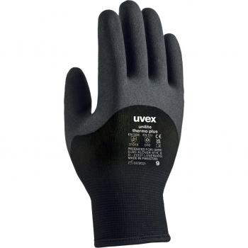 Guantes de trabajo Unilite Thermo Plus, protección térmica, materiales: Acrílico, Elastano, Poliamida, Lana virgen, color Negro