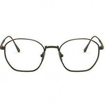 Persol PO 5004VT 8001 Unisex Round Eyeglasses Brown Size 50 with Blue Light Block Option