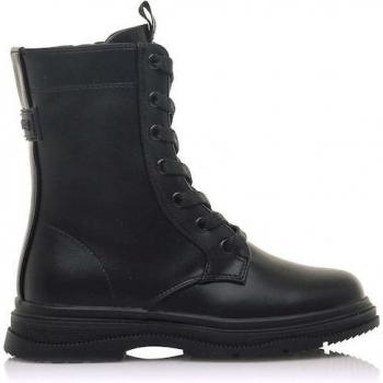 Mustang Kids Botines Future Negro Estilo Militar para Niña