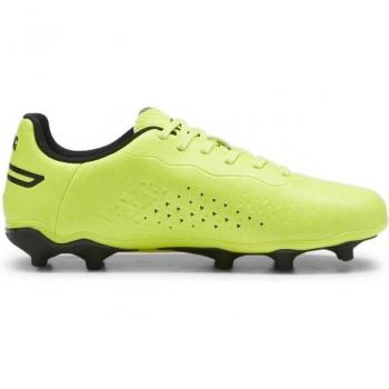 Botas de fútbol Puma King Match FG/AG Jr para niños color verde