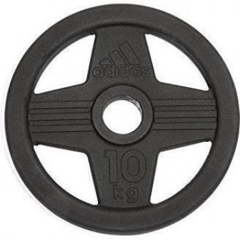 Plato para ejercitar la musculación en adidas - negro, 50 mm/10 kg