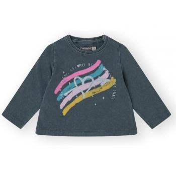 Camiseta de bebé niña gris oscuro con estampado Canada House