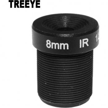 Lente HD de 3.0 Megapíxeles 8mm para Cámara de Seguridad IP con Montura M12 y Visión Nocturna IR