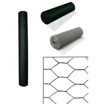 Malla Hexagonal Galvanizada para Cercados de Jardín y Protección de Animales - Rollos 0,5x10m, 1x10m, 1x25m y 1x50m - 25mm