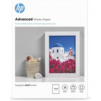 HP Advanced Glossy Photo Paper Q8696A, 13 x 18 cm, 250 g/m², 25 Sheets