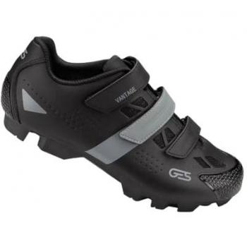 Zapatillas de Ciclismo MTB para Hombre Ges Vantage 2 Negro y Gris (Tamaño 45)