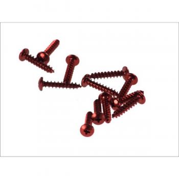 Kit de tornillos rojos para chapa M6x30, 12 piezas, modelo MF5-RC630, código 8430525042766