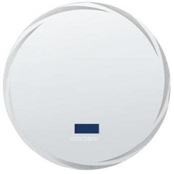 Espejo de baño LED moderno redondo con altavoz Bluetooth 60 x 60 cm plateado Tanay