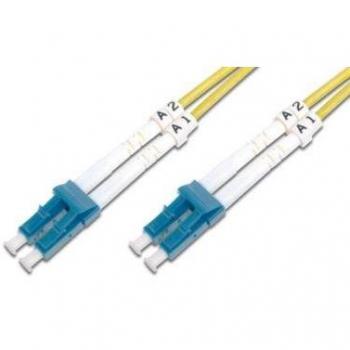 Cable de fibra óptica DIGITUS - 1 m OS2-2 conectores LC APC - red de fibra - dúplex - monomodo 09/125 µ
