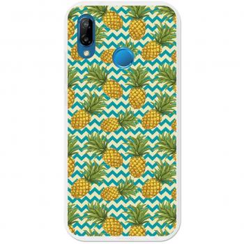 German Tech Funda Gel para Huawei P20 Lite, Carcasa TPU Flexible Fabricada con la Mejor Silicona, Protege y se Adapta a la Perfección a tu Smartphone y con Nuestro Exclusivo Diseño Piñas Olas Verdes.