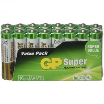 Pilas Alcalinas AAA 1,5V - Paquete de 16 Unidades