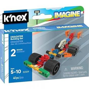 KNEX 35458 Imagine - Juego de construcción y construcción Dragster, Juego de construcción para 2 Modelos, Juego de construcción con 30 Piezas, para niños de 5 a 10 años
