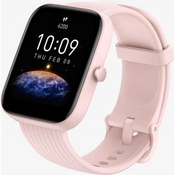 Amazfit Bip 3 SmartWatch con pantalla a color grande de 1,69 50 Esferas Reloj con 60 modos deportivos 5 ATM Resistente 14 días Duración de la Batería con Frecuencia cardíaca Monitor de SpO2 Rosado