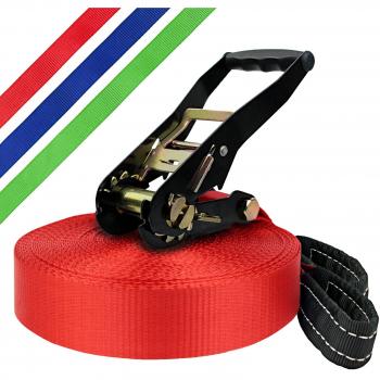 Slackline 30 m Adventure (Cargas hasta 3 toneladas) por BB Sport, Color:rojo