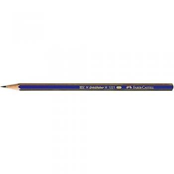 Faber Castell 112500 - Caja con 12 ecolápices de grafito Goldfaber 1221, forma hexagonal, graduación HB