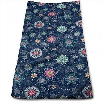 XCNGG Toalla de baño de Flores a Gran Escala Toalla de baño Absorbente Suave Toalla de Mano para Invitados Toallas para baño Deportes Viajes Yoga Cocina