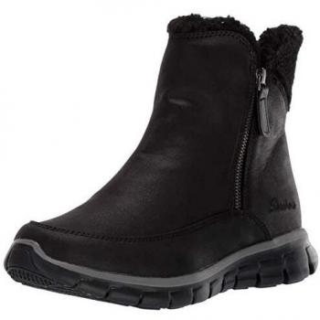 Botines Mujer Skechers Synergy-Collab Negros, Imitación Cuero, Casual, Modelo 44779, Talla 39 EU