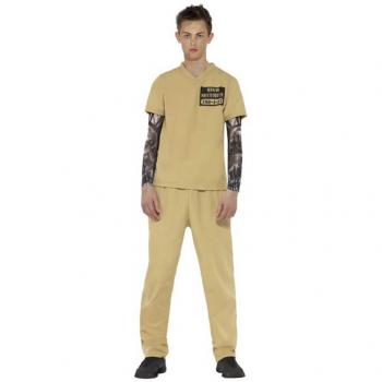 Disfraz de Preso Beige para Hombre