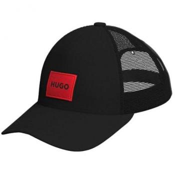 Gorra Trucker Hugo Boss Kody con Parche Logo - Negra - Talla Única - Hombre