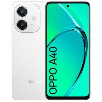 OPPO A40 Smartphone Libre 6GB RAM 128GB Blanco, Pantalla HD+ LCD 6.7, Cámara Triple 50+2+8 MP, Batería 5100mAh con Carga Rápida