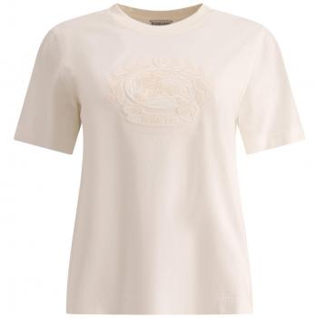 Burberry Women's ekd T-Shirt in White | Size Medium | 8093651