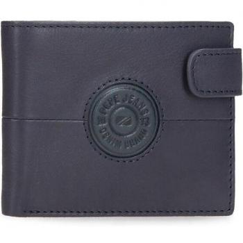 Cartera vertical Pepe Jeans Cracker Azul marino con cierre de click