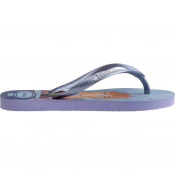 Chanclas Havaianas Kids Slim Princess lila y azul para niños - Tallas 33-34