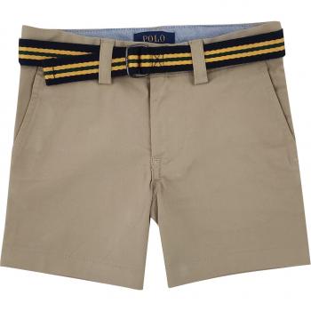 Bermuda de niño Ralph Lauren beige de algodón elástico talla 10