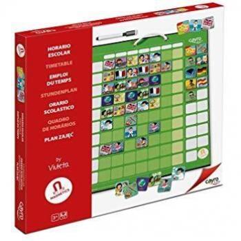 Cayro-884 Horario escolar pared planificador, Multicolor