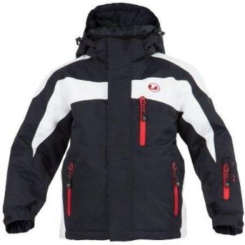 Ultrasport Zuers - Chaqueta de esquí para niño, color negro / blanco / rojo, talla 146-152