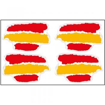 Artimagen Pegatina Bandera Trazos 4 uds. España Resina 33x21 mm/ud.