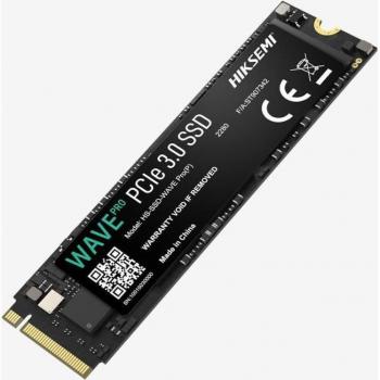 Disco SSD Interno Hiksemi Wave Pro 512GB M.2 NVMe PCIe 3.0, Lectura 3500 MB/s, Escritura 1800 MB/s