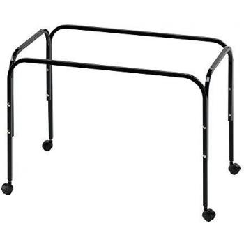 Soporte para jaulas de roedores Ferplast Stand 80 con ruedas, medidas 73.5 x 44 x h 50 cm, color negro