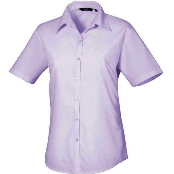 Premier Womens Short Sleeve Poplin Blouse