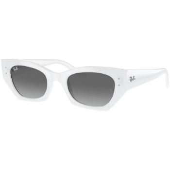 Ray-Ban RB4430F Zena Asian Fit 675911 Men's White Sunglasses Size 52