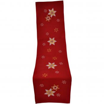 bellanda 3868 - 40 x 160 rectangular Camino de mesa, poliéster, rojo, 160 x 40 x 0.50 cm