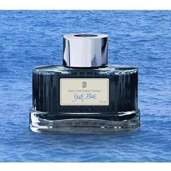 Tintero de Vidrio Azul Claro de 75 ml Graf Von Faber-Castell