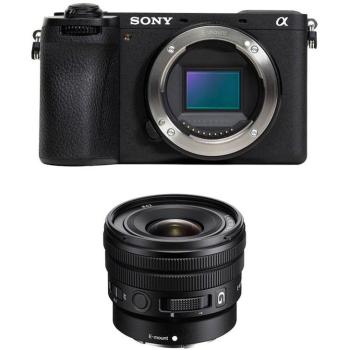 Cámara Mirrorless Sony Alpha 6700 Negra 26MP con Lente SEL E PZ 10-20mm f/4, WiFi y Bluetooth
