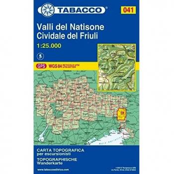 Mapa excursionista y topográfico Valli del Natisone - Cividale del Friuli 1:25.000