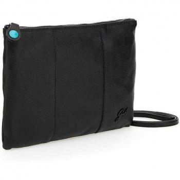 Gabs Beyonce Black Leather Shoulder Bag 28 cm