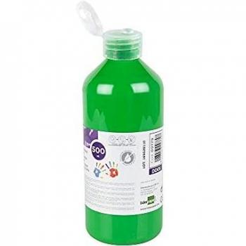 Liderpapel Pintura Dedos Botella de 500 ml Verde.