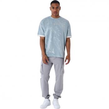 Project X Paris Luxuriant Printed T-Shirt in Blue Green for Men