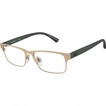Emporio Armani EK1001 Kids Eyeglasses, Color 3002, Squared Gold Frame, Size 47, Blue Light Blocking Available