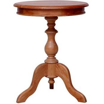 Natural Solid Mahogany Side Table 19.7x19.7x25.6