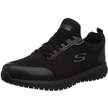 Skechers SQUAD SR MYTON, Zapatillas para Hombre, Black Textile/Synthetic, 45 EU